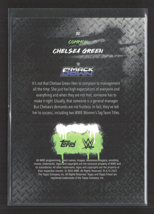 2025 ToppsFinest WWE Jack Chelsea Green Black Red Vapor /25 #30
