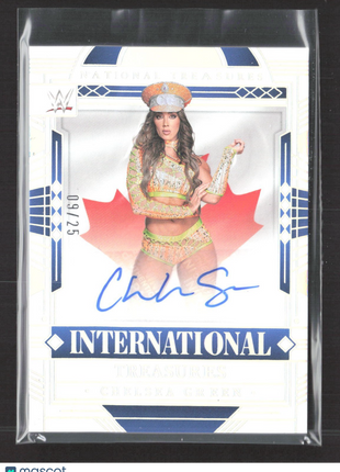2024 National Treasures WWE Auto Chelsea Green #IT-CHG Holo Silver /25