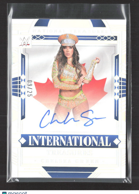 2024 National Treasures WWE Auto Chelsea Green #IT-CHG Holo Silver /25