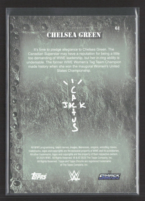2025 Topps Chrome Cactus Jack Chelsea Green Cactus Refractor /41 #61