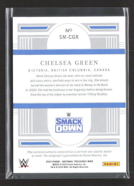 2024 National Treasures Superstar Material Auto Chelsea Green #SM-CGR /10 Gold