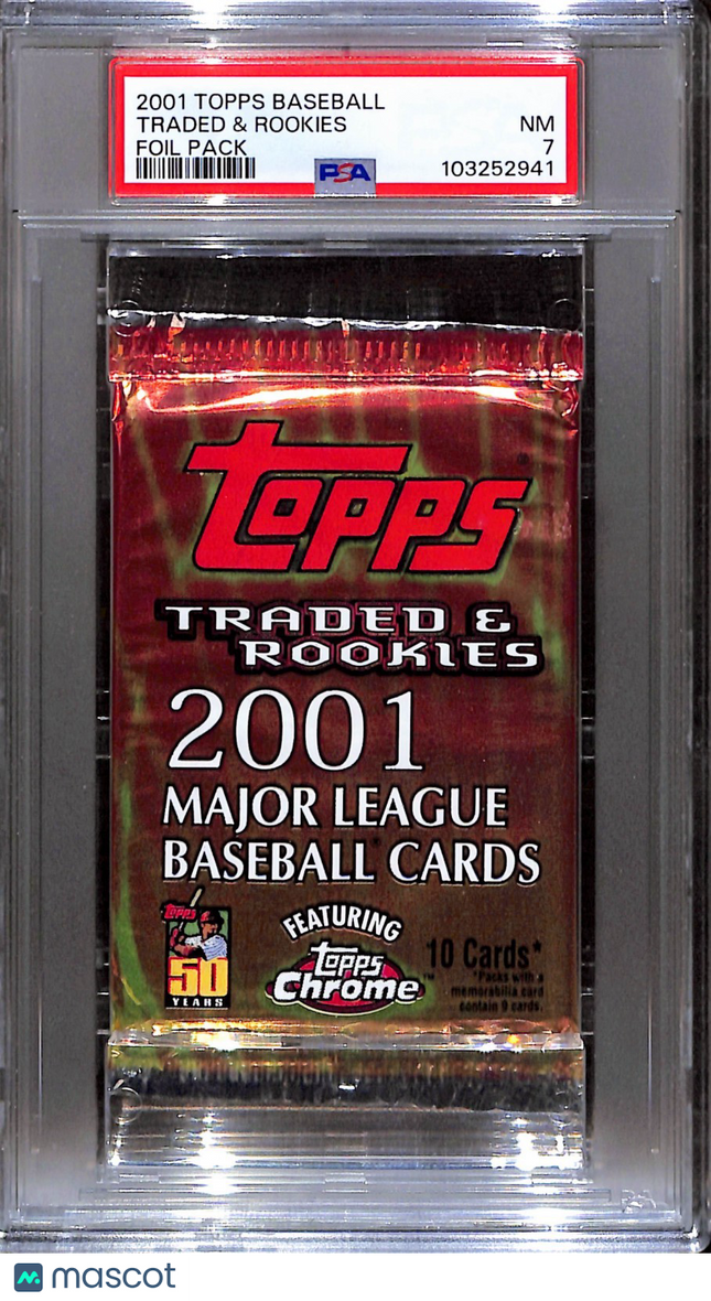 2001 Topps Traded and Rookies Baseball Pack Psa 7