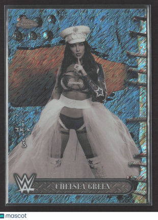 2025 Topps Chrome WWE Cactus Jack Chelsea Green #61 Blue Shimmer /199