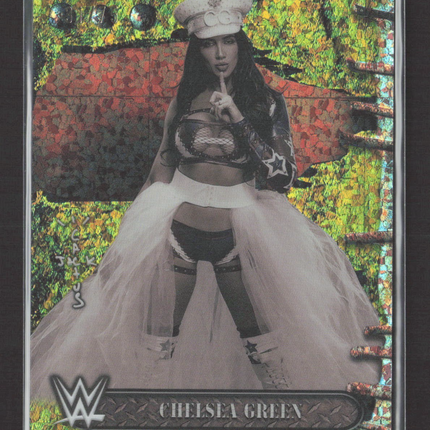 2025 Topps Chrome WWE Cactus Jack Chelsea Green #61 Yellow Mini Diamond /75