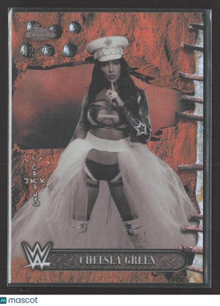 2025 Topps Chrome WWE Cactus Jack Chelsea Green #61 Orange Refractor /25