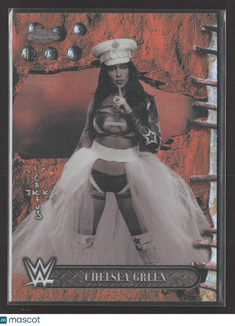 2025 Topps Chrome WWE Cactus Jack Chelsea Green #61 Orange Refractor /25