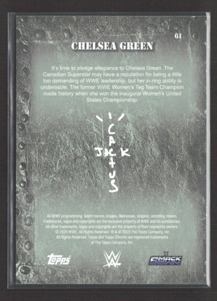 2025 Topps Chrome WWE Cactus Jack Chelsea Green #61 Orange Refractor /25