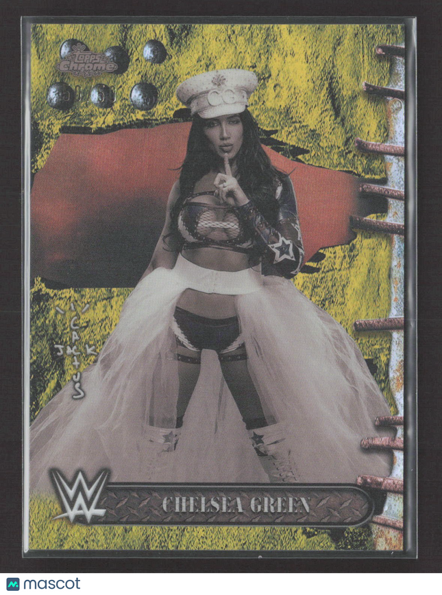2025 Topps Chrome WWE Cactus Jack Chelsea Green #61 Gold Refractor /50