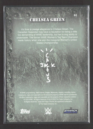 2025 Topps Chrome WWE Cactus Jack Chelsea Green #61 Gold Refractor /50
