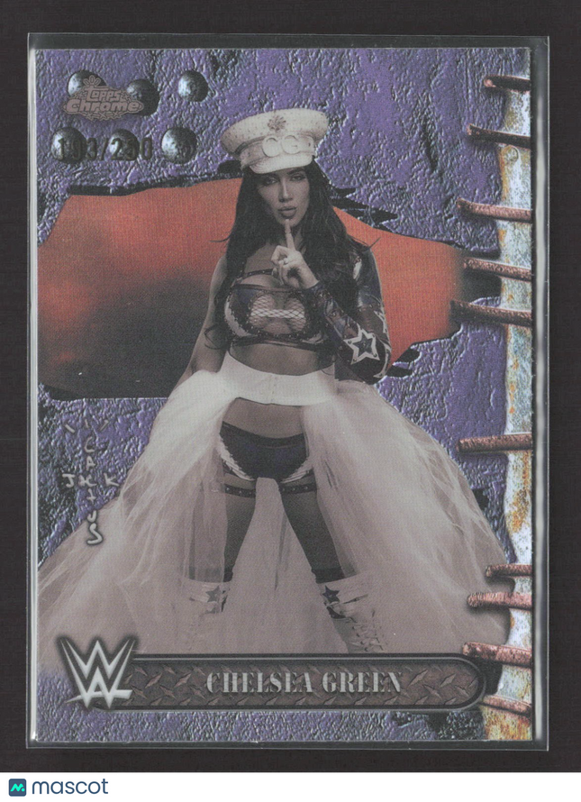 2025 Topps Chrome WWE Cactus Jack Chelsea Green #61 Purple /250