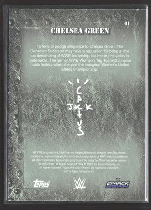 2025 Topps Chrome WWE Cactus Jack Chelsea Green #61 Purple /250