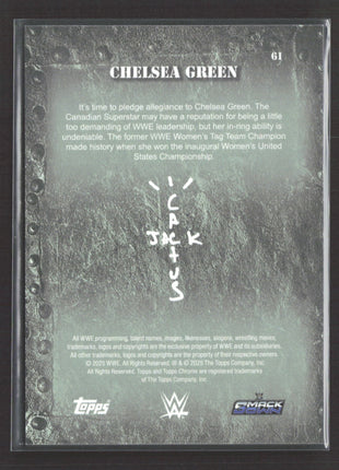 2025 Topps Chrome WWE Cactus Jack Chelsea Green #61 Green /99