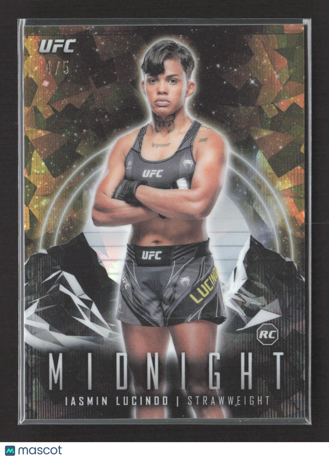 2024 Topps UFC Midnight Iasmin Lucindo Rc Gold Ice /5 #59