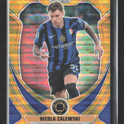 2025 Panini Prizm FIFA Nicola Zalewski Gold Pulsar /10 #94