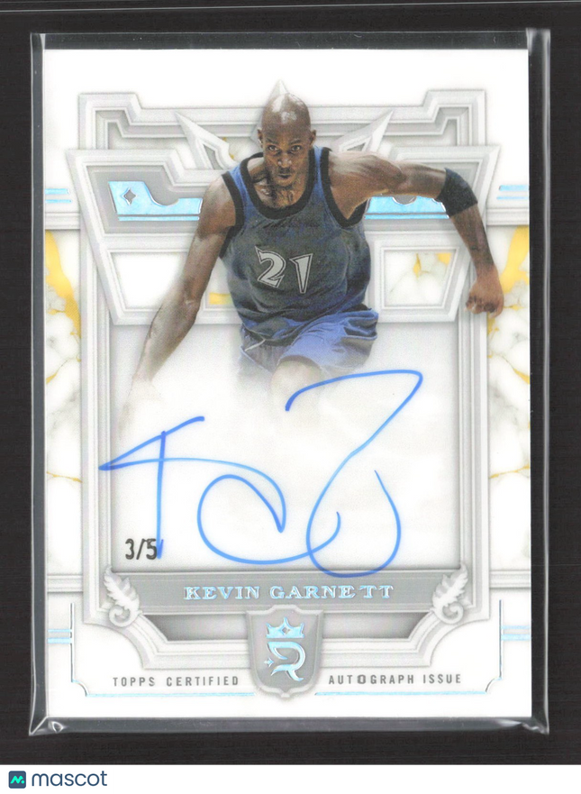 2023-24 Topps Royalty Kevin Garnett Royal Precendence Auto /5 #RP-KG