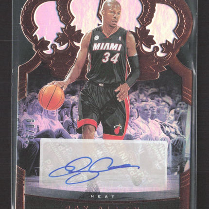2020-21 Panini Crown Royale Ray Allen Auto #CA-RAL