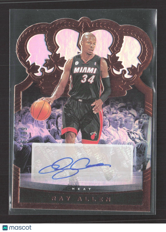 2020-21 Panini Crown Royale Ray Allen Auto #CA-RAL
