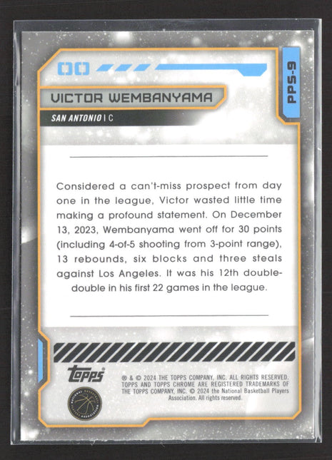 2023-24 Topps Chrome Cosmic Victor Wembanyama The Sun Planetary Pursuit