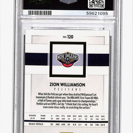 2019 Panini Chronicles Zion Williamson #120 PSA 9