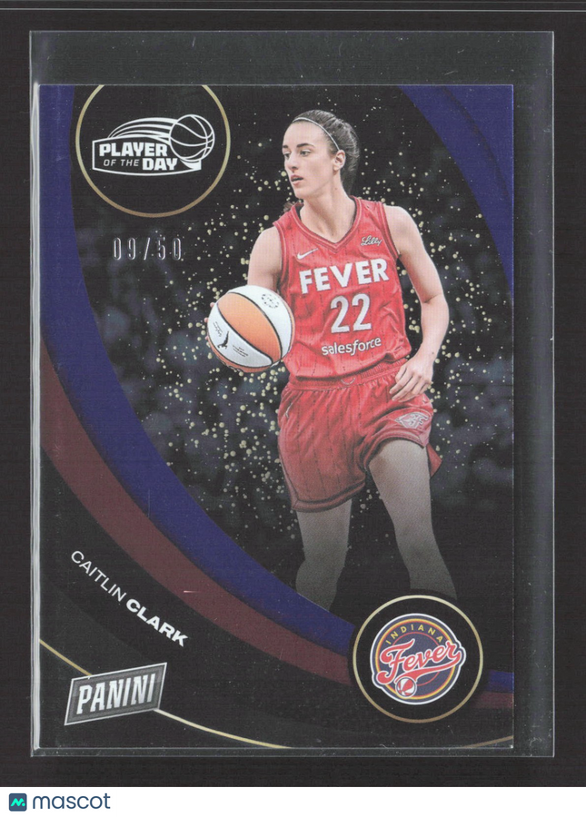 2025 Panini Player of the Day Caitlin Clark Blue /50 #1