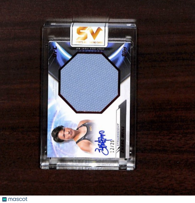 2024 Topps UFC Knockout Zhang Weili Jumbo Fat Mat Relic Red Auto /25