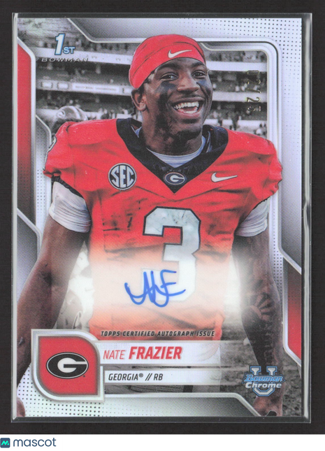 2025 Bowman University Chrome Nate Frazier 1st Photo Variation Auto /25 #SPA-NFR