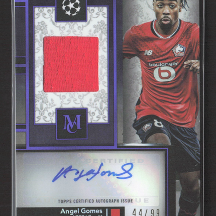 2025 Topps Museum Angel Gomes Jersey Relic Auto Purple /99 #MAR-AN
