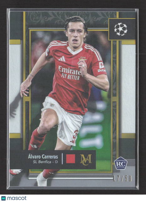 2024-25 Topps Museum Alvaro Carreras Rc Gold /50 #36