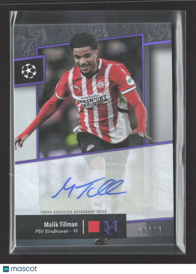 2025 Topps Museum Malik Tillman Purple Auto /99 #AA-MT