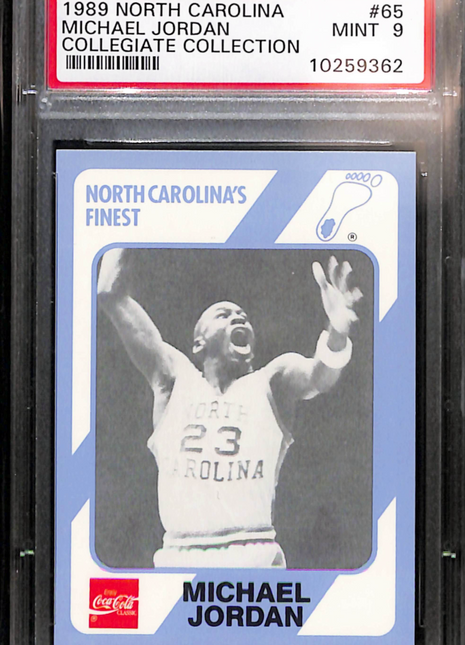 1989 Collegiate Collection North Carolina Michael Jordan #65 PSA 9