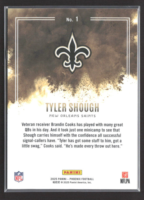 2025 Panini Phoenix Tyler Shough Color Blast Rc #1