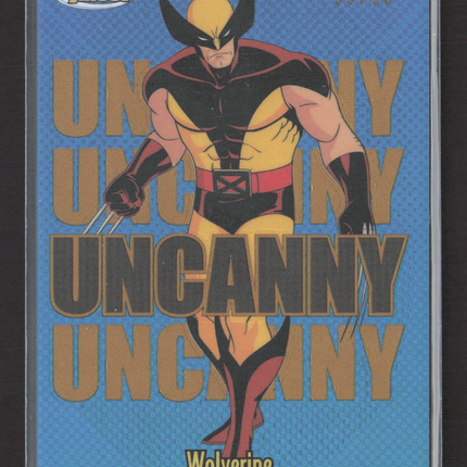 2025 Topps Finest Marvel Uncanny Wolverine Short Print Gold Refractor /50 #94