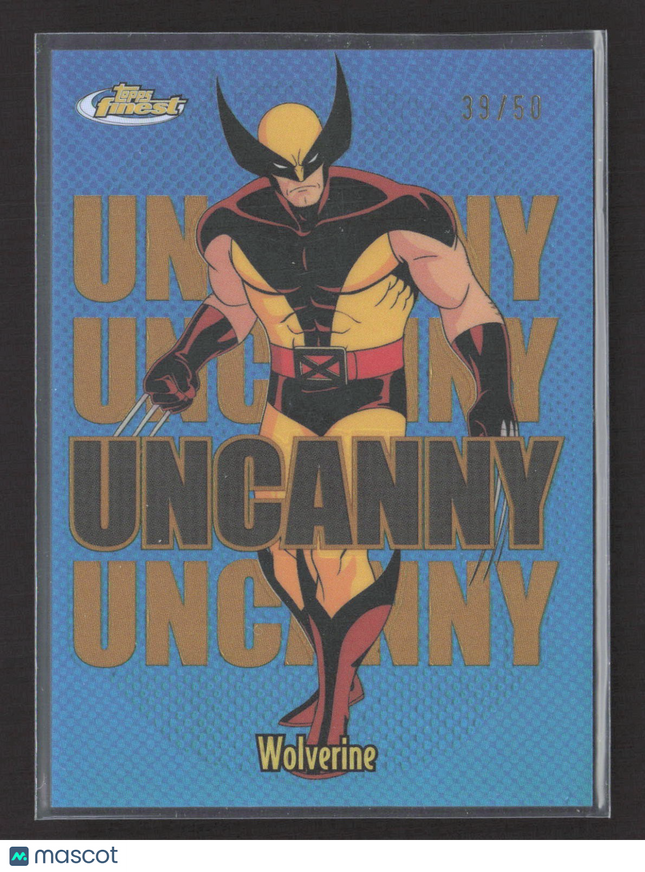 2025 Topps Finest Marvel Uncanny Wolverine Short Print Gold Refractor /50 #94