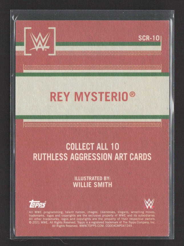 2021 Topps WWE Rey Mysterio Ruthless Aggression Art Cards #SCR-10