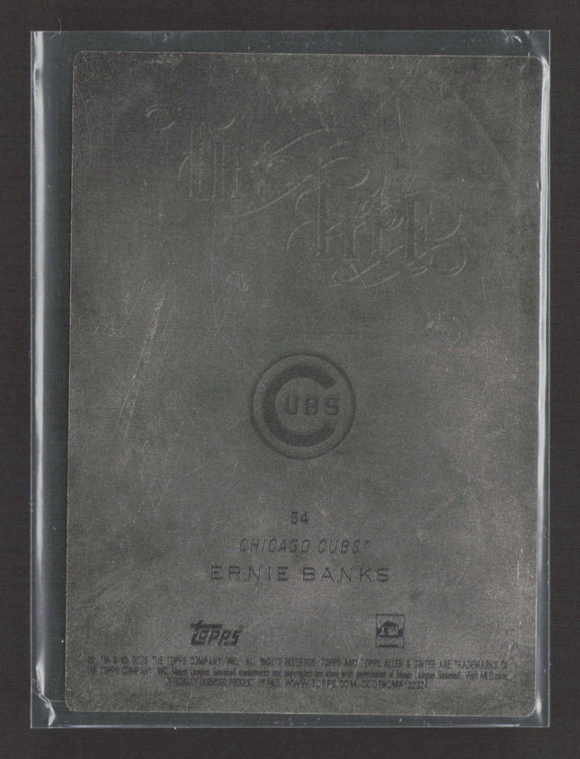 2025 Topps Allen & Ginter Ernie Banks Tin Type #54 Case Hit SSP