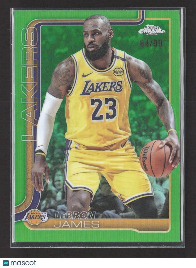 2025-26 Topps Chrome - LeBron James #127 Green Refractor /99