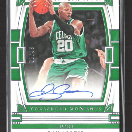2022-23 Panini National Treasures Ray Allen Treasured Moments Auto /49 #TM-RAY
