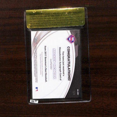 2017 Bowman's Best Mickey Moniak Superfractor Rc Auto 1/1 BGS RCR 9.5