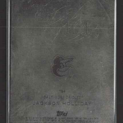 2025 Topps Allen & Ginter Jackson Holliday Tin Type SSP #194
