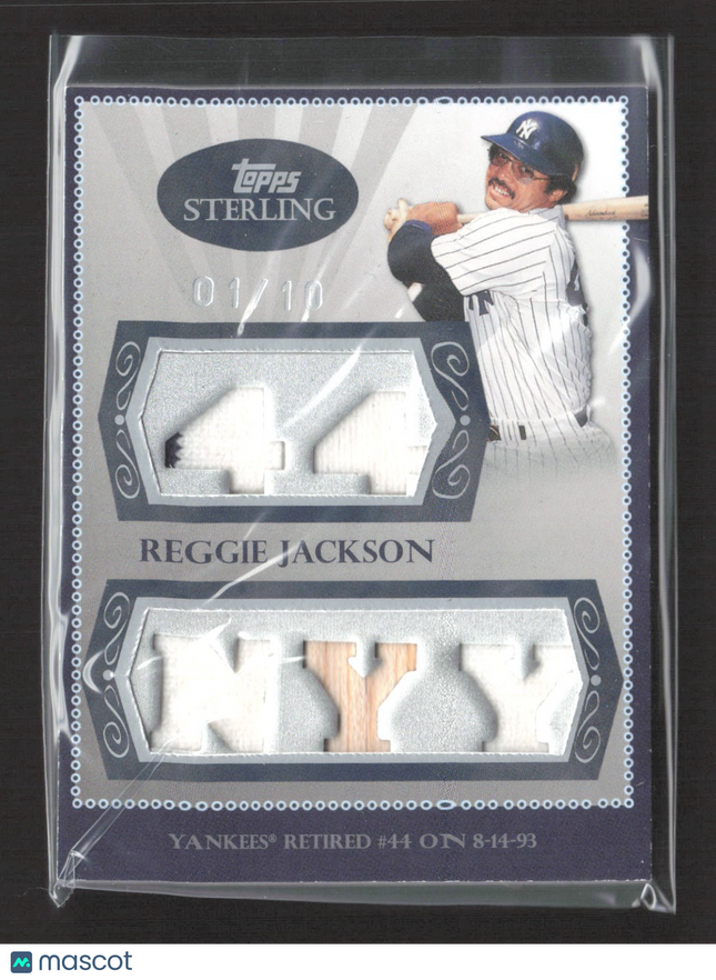 2008 Topps Sterling Reggie Jackson Five Jersey Bat Relic /10 #5SS-41