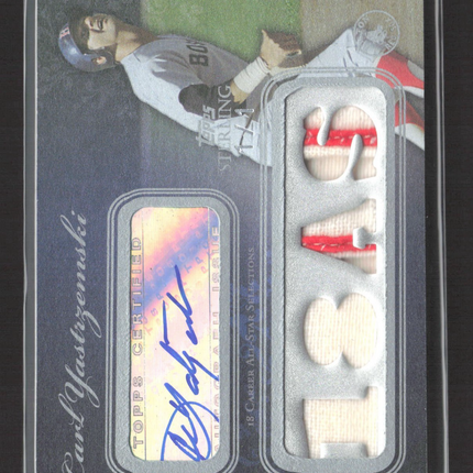 2008 Topps Sterling Carl Yastrzemski Quad Patch Auto 1/1 #4SSA-116