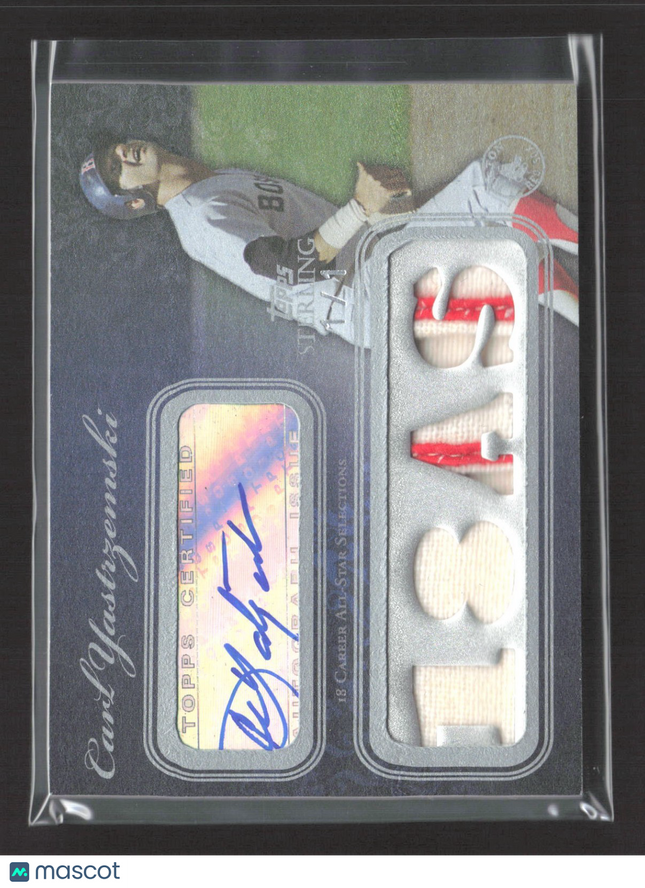 2008 Topps Sterling Carl Yastrzemski Quad Patch Auto 1/1 #4SSA-116