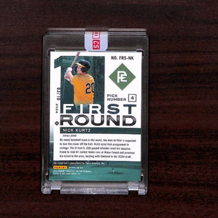 2024 Panini Prospects Nick Kurtz First Round Gold Prizm Auto /10 #FRS-NK