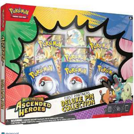 Pokémon TCG: Mega Evolution Ascended Heroes First Partners Deluxe Pin Collection