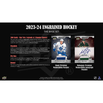 NHL 2023-24 Upper Deck Engrained Hockey Hobby Box