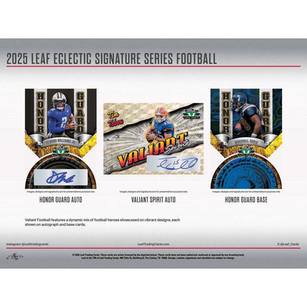 NFL 2025 Leaf Eclectic Signature Series Football Hobby Box