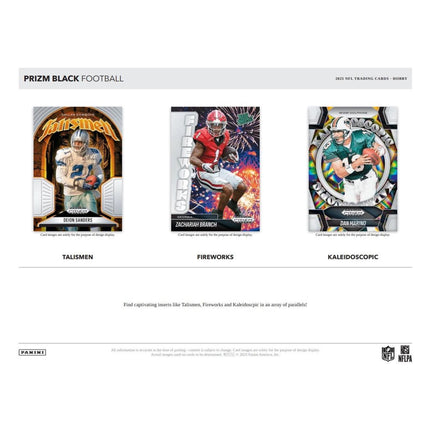 NFL 2025 Panini Prizm Black Football Hobby Box