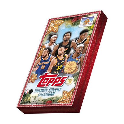 NBA 2025-26 Topps Holiday Basketball Countdown Calendar Box
