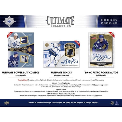 NHL 2022-23 Upper Deck Ultimate Collection Hockey Hobby Box