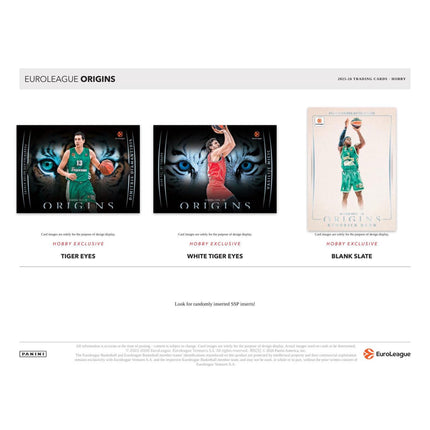 EBL Panini 2025-26 Origins EuroLeague Basketball Hobby Box